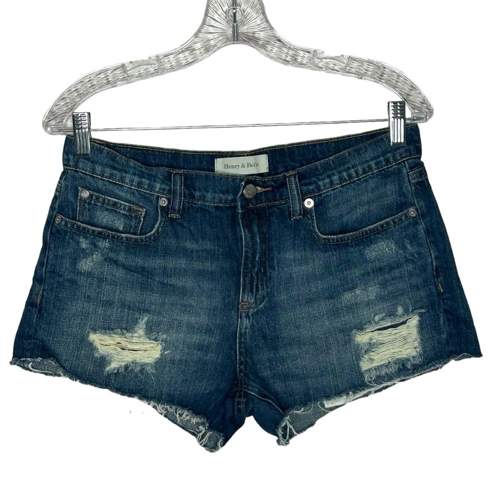 Henry & Belle Distressed Denim Shorts